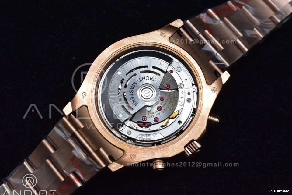 RG Ceramic Blue TopPick YachtMaster on A 1223 Edition RG Bracelet 1:1 Best 116685 II GMF 0429